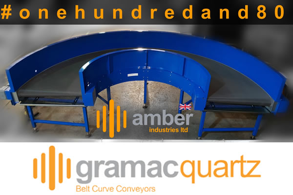 Cinghie curve a 180 gradi di Amber Industries