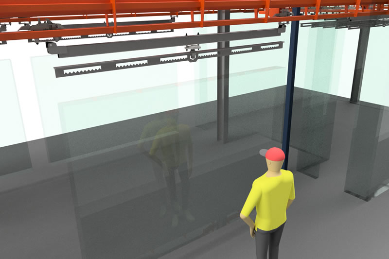 È in corso il progetto del trasportatore AT100 Power &amp; Free Range.