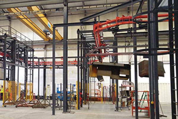 Impianto di verniciatura Sandvik - Nastro trasportatore