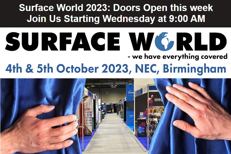 Visita lo stand di Amber Industries a Surface World 2023.